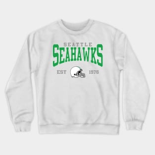 Retro Seattle Football Crewneck Sweatshirt